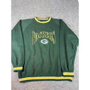 Vintage 90s Green Bay Packers NFL Pullover Sweatshirt Mens Large Fleece Lined